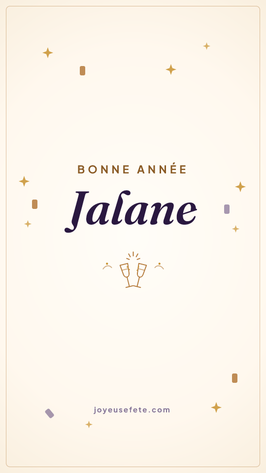 Image « Bonne année Jalane » au format story