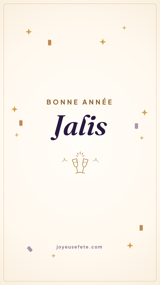 Image « Bonne année Jalis » au format story