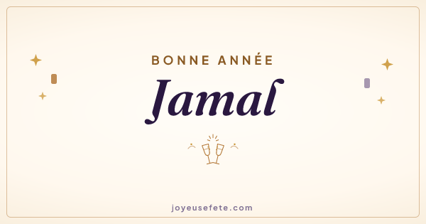 Image « Bonne année Jamal » au format large