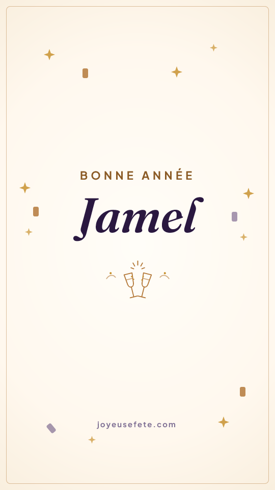 Image « Bonne année Jamel » au format story