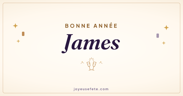 Image « Bonne année James » au format large