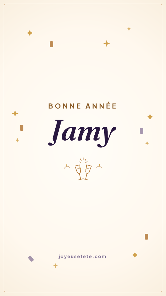 Image « Bonne année Jamy » au format story