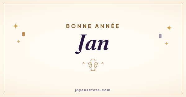 Image « Bonne année Jan » au format large