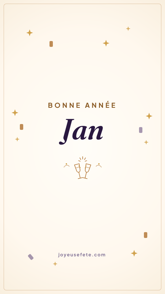 Image « Bonne année Jan » au format story