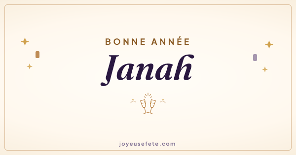 Image « Bonne année Janah » au format large