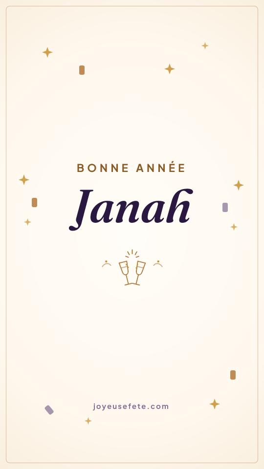 Image « Bonne année Janah » au format story