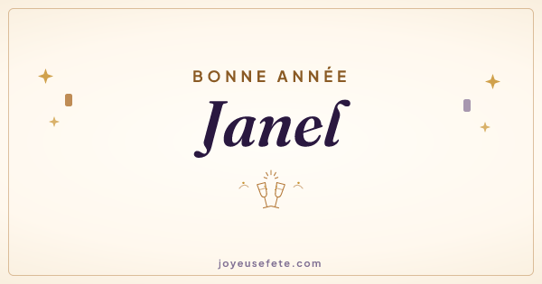 Image « Bonne année Janel » au format large