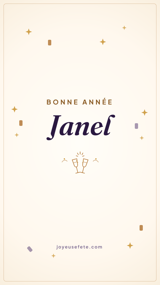 Image « Bonne année Janel » au format story