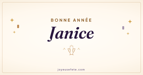 Image « Bonne année Janice » au format large