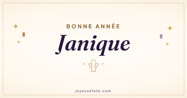 Image « Bonne année Janique » au format large