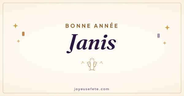 Image « Bonne année Janis » au format large