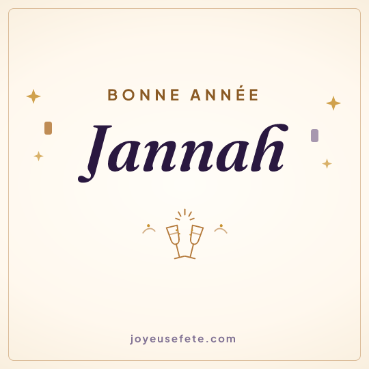 Image carrée « Bonne année Jannah » pour WhatsApp