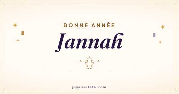 Image « Bonne année Jannah » au format large