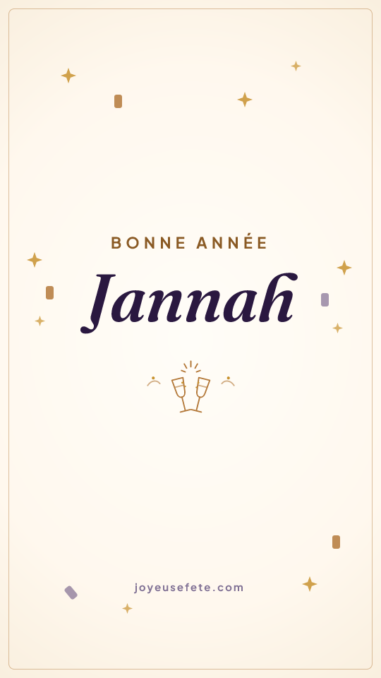 Image « Bonne année Jannah » au format story