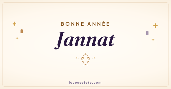 Image « Bonne année Jannat » au format large