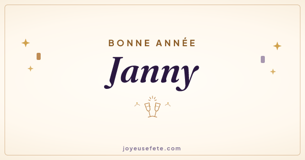 Image « Bonne année Janny » au format large