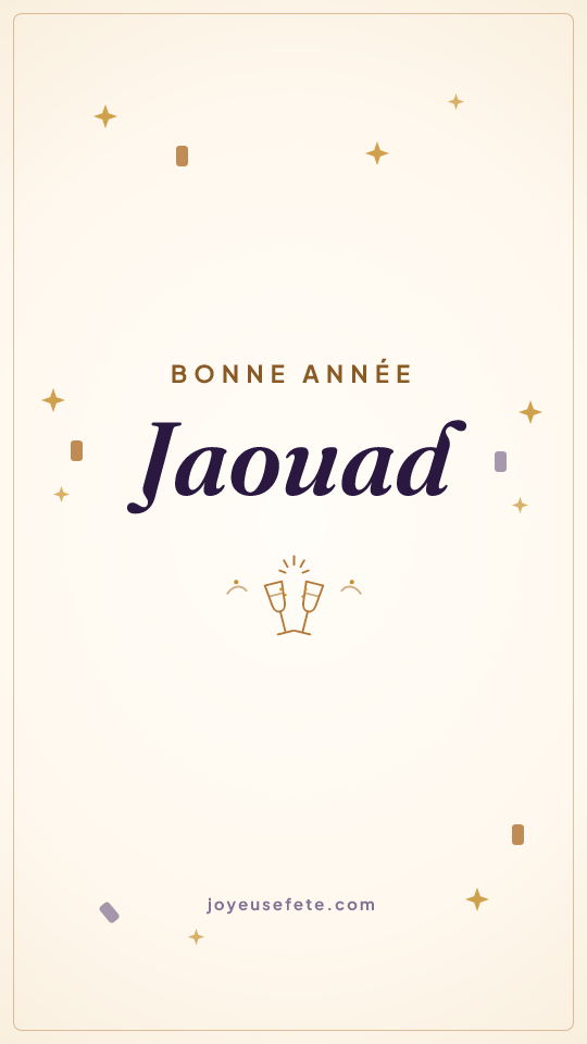 Image « Bonne année Jaouad » au format story