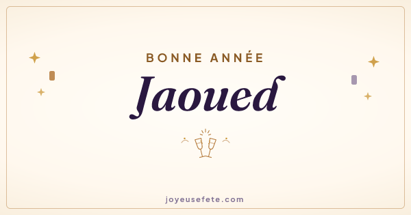 Image « Bonne année Jaoued » au format large