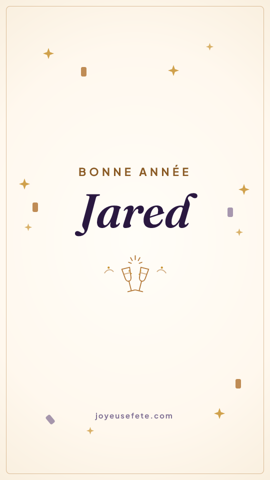 Image « Bonne année Jared » au format story