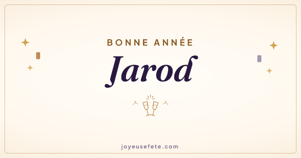 Image « Bonne année Jarod » au format large