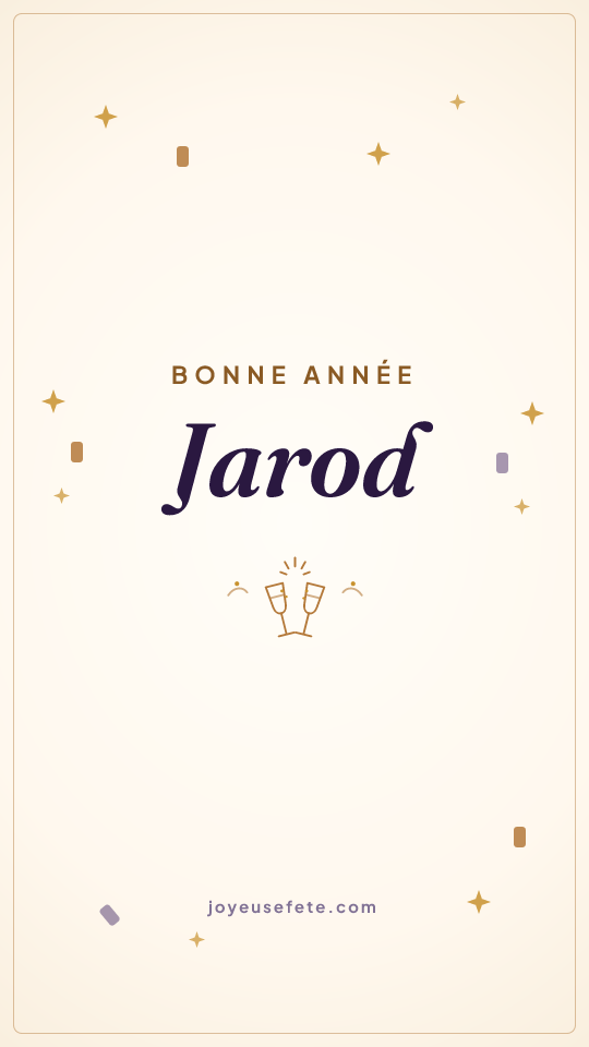 Image « Bonne année Jarod » au format story