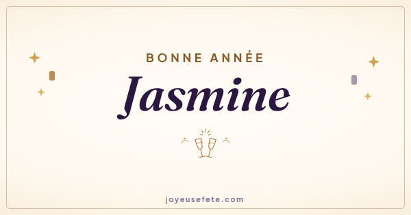 Image « Bonne année Jasmine » au format large