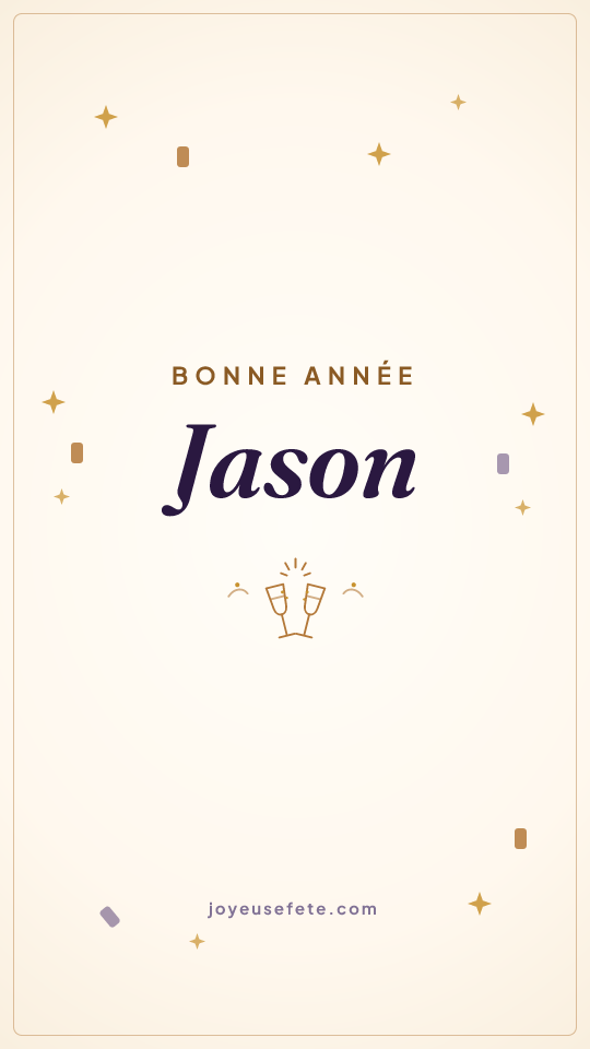 Image « Bonne année Jason » au format story
