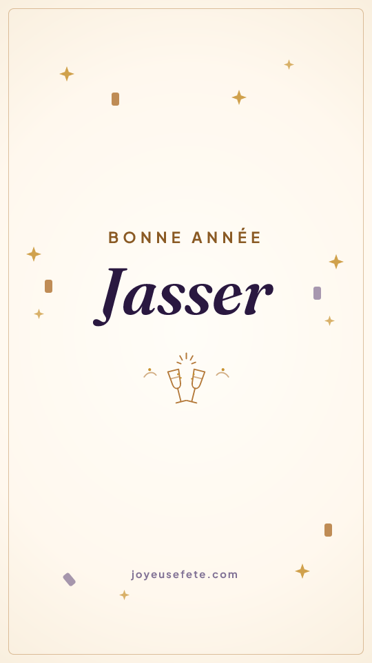 Image « Bonne année Jasser » au format story