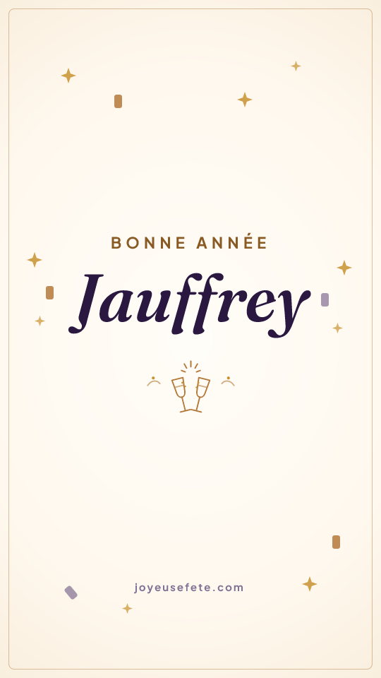 Image « Bonne année Jauffrey » au format story