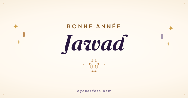 Image « Bonne année Jawad » au format large