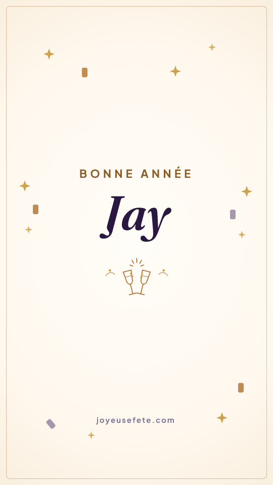 Image « Bonne année Jay » au format story
