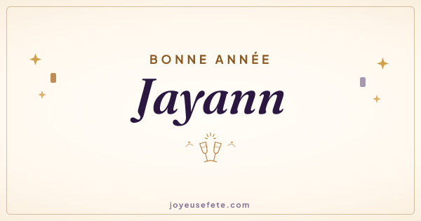 Image « Bonne année Jayann » au format large