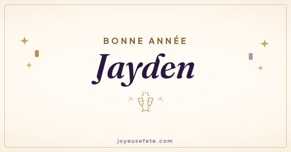 Image « Bonne année Jayden » au format large