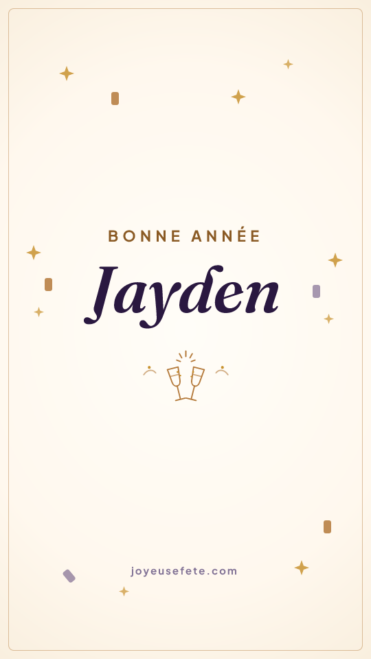 Image « Bonne année Jayden » au format story