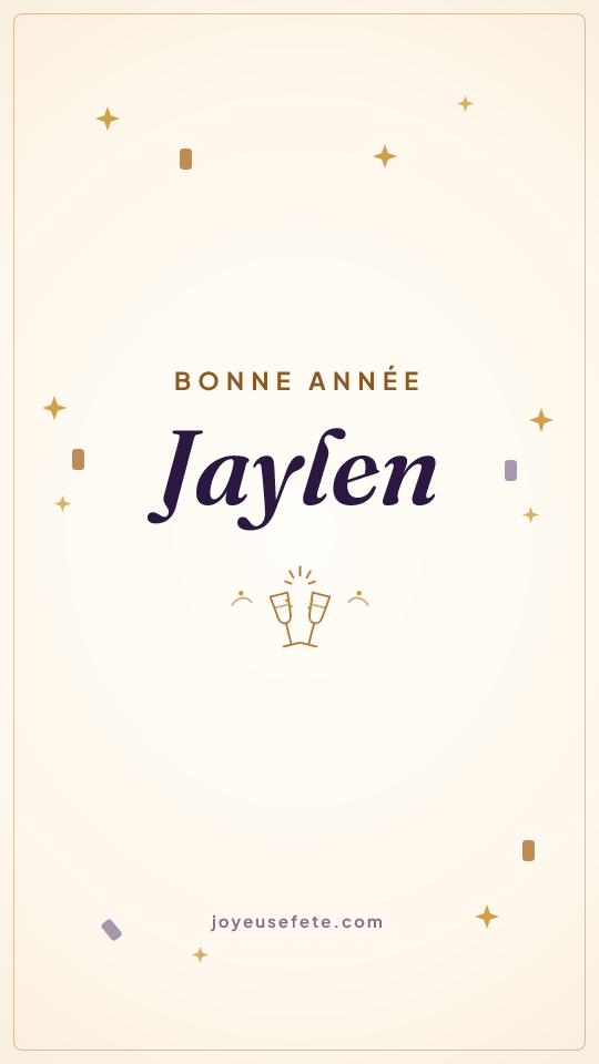 Image « Bonne année Jaylen » au format story