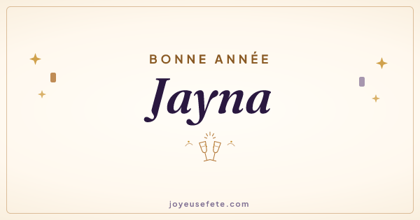 Image « Bonne année Jayna » au format large