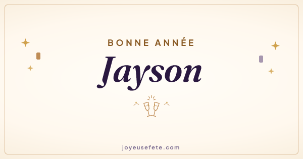 Image « Bonne année Jayson » au format large