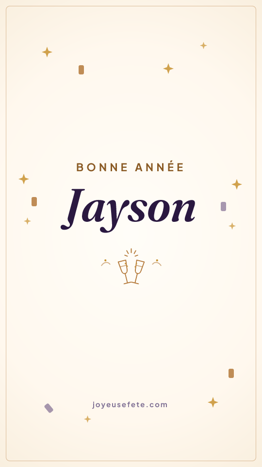 Image « Bonne année Jayson » au format story