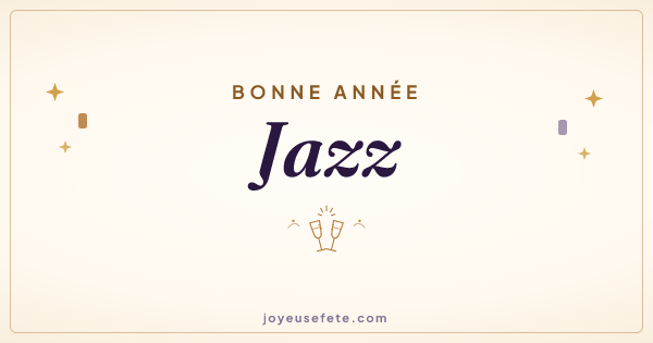 Image « Bonne année Jazz » au format large