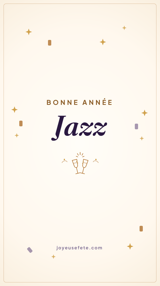 Image « Bonne année Jazz » au format story