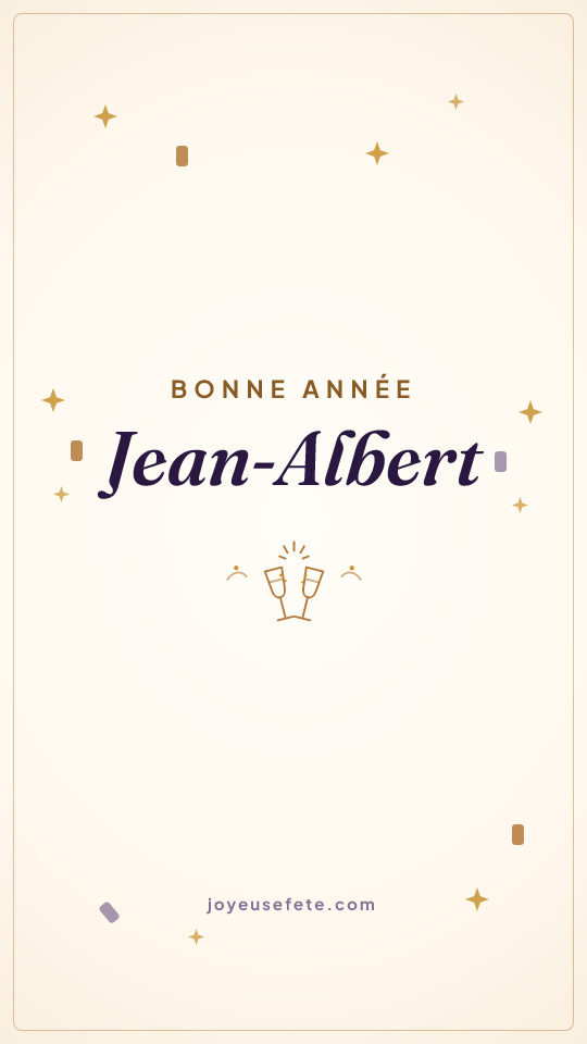 Image « Bonne année Jean-Albert » au format story