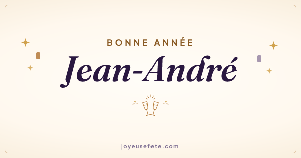 Image « Bonne année Jean-André » au format large