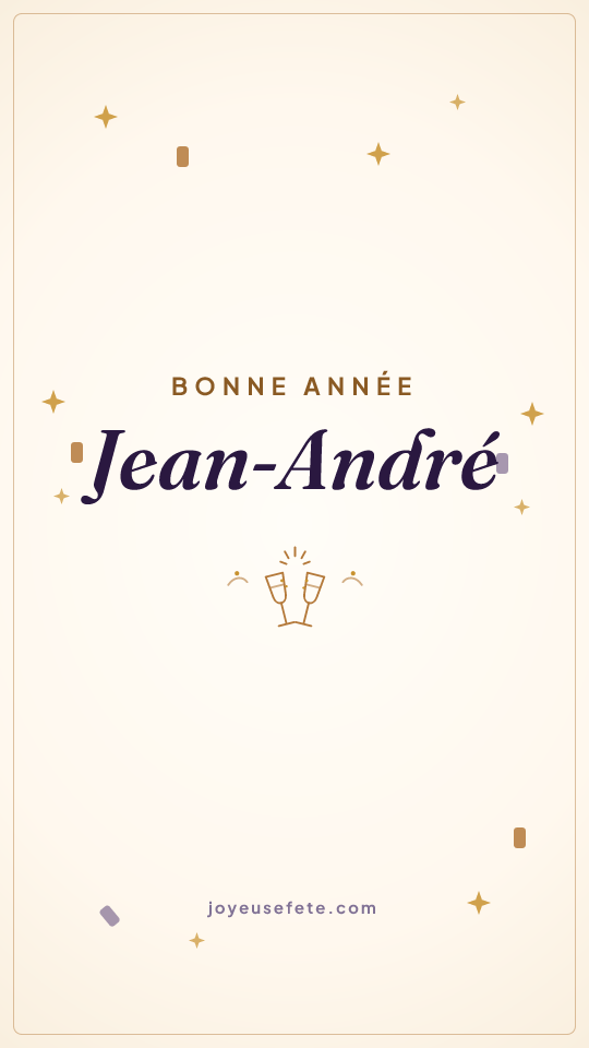 Image « Bonne année Jean-André » au format story
