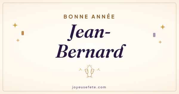 Image « Bonne année Jean-Bernard » au format large