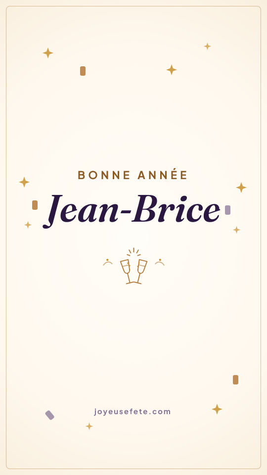 Image « Bonne année Jean-Brice » au format story