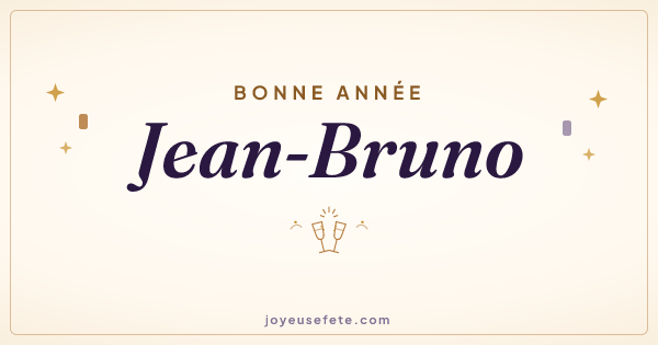 Image « Bonne année Jean-Bruno » au format large