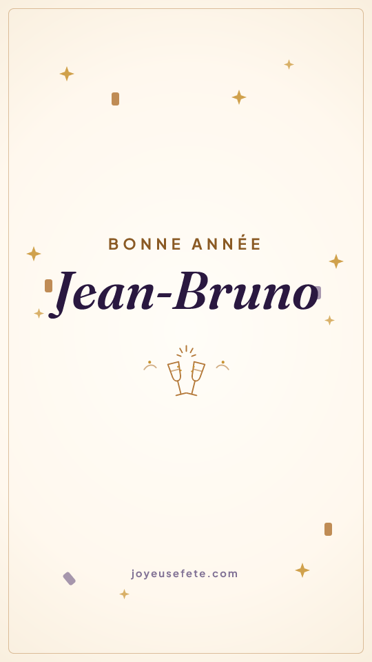 Image « Bonne année Jean-Bruno » au format story