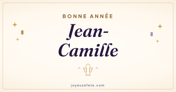 Image « Bonne année Jean-Camille » au format large