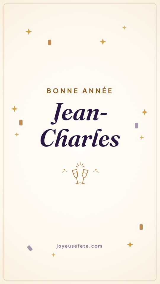 Image « Bonne année Jean-Charles » au format story