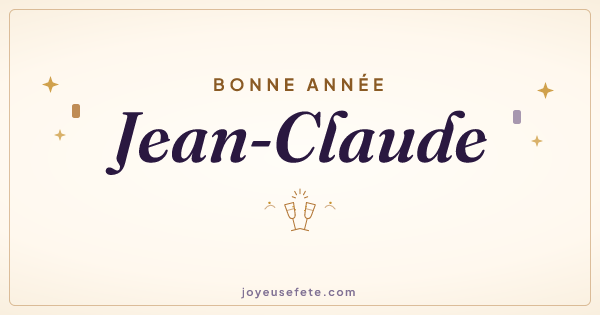 Image « Bonne année Jean-Claude » au format large
